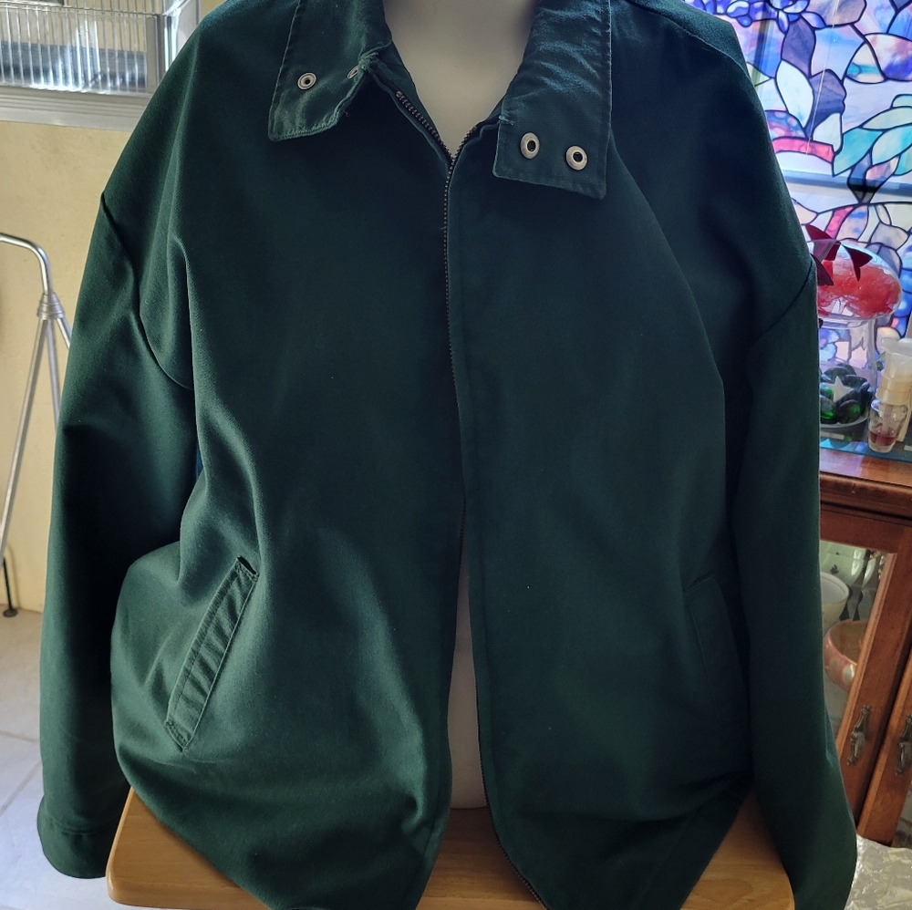 Men's Dark Green Windbreaker Jacket